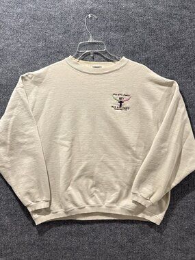 Habitat Beige 00 S Mad Dogs Ranch Joe Cocker Pullover Crewneck Men Sz 2XL